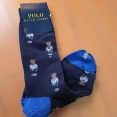新品　Polo Ralph Lauren クマ柄ソックス 25-27cm　メンズ