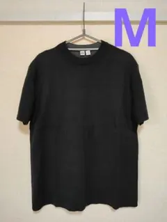 Uniqlo U コットンクルーネックセーター　ブラック ニットTシャツ M
