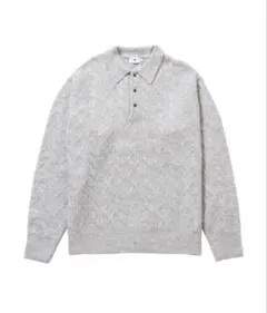 FTW グレー ケーブルニット ポロニット