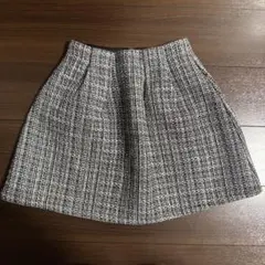 ツイードフレアミニスカート