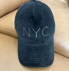 【美品】NEWERA NYC刺繍 コーデュロイキャップ　ユニセックス