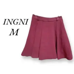 m*a様 イング INGNI パンツ付きフレアミニスカートM　エンジ　可愛い　キ