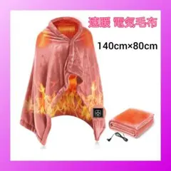 【訳あり】 電気毛布 速暖 電気ブランケット 掛け敷き兼用 新品