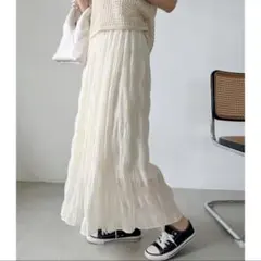 【最終金額】ワッシャープリーツスカート