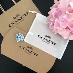 4点ギフトラッピングセット 新品 COACH コーチ ショップ袋