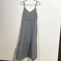 キャミワンピース ギンガムチェック GU Mサイズ
