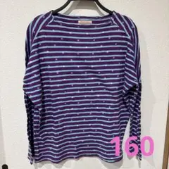 デニムダンガリー ボーダー　ドット　カットソー サイズ160
