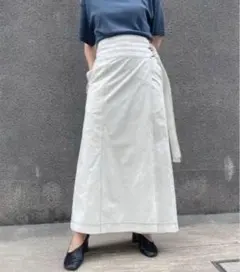 casa fline サイドベルトコットンラップスカート タグ付きのサムネイル