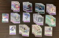 【緑紫ルフィデッキ パーツ】ワンピースカード41枚