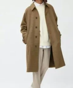 Lsize　GU ステンカラーコート ブラウン