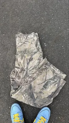 リアルツリー柄 ワークパンツ