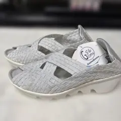 GomuGomu メッシュサンダル ホワイト少しラメ Mサイズのサムネイル