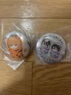 BLEACH 缶バッジ 一護 白哉 ルキア