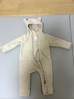 H&M ベビー アウター くま耳 フリース ジャンプスーツ