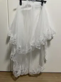 ホワイト チュール ウェディングベール