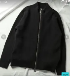 美品 UNION STATION 畦編みドライバーズニット/ジップアップニット