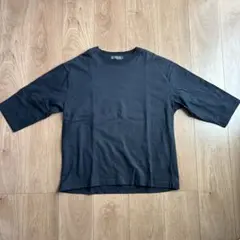 ナノユニバース カットソー 半端袖 五分袖