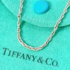 美品 ティファニー スクリュー チェーン ネックレス 約46cm シルバー925