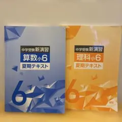 中学受験新演習6年　算数•理科　夏期テキスト 算数6下IIマイノート