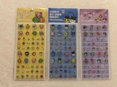 タイルみたいなシール　たまごっち　パワーパフガールズ