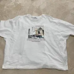 niko and... ホワイト バックギャザー Tシャツ