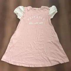 Noeil aime BeBe 半袖ワンピース ピンク 130のサムネイル