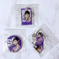 【あさぎりゲン】Dr.STONE まるくじ アクリルキーホルダー 缶バッジ