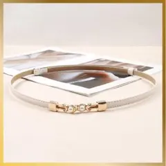 ベルト スライドベルト レディース おしゃれ ベージュ お呼ばれ 結婚式 入学式