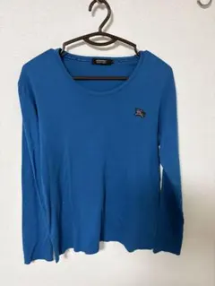 メ*】様 BURBERRY BLACK LABEL 長袖カットソー 2 青