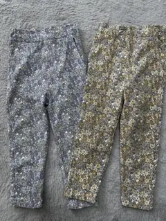 プティマイン　花柄　ウエストゴム　パンツセット