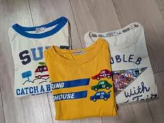 【お値下げ】ミキハウス＆ダブルビー長袖カットソー3枚セット 120cm