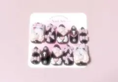 量産型 地雷 平成女児 【現品】ネイルチップ ブラックのサムネイル
