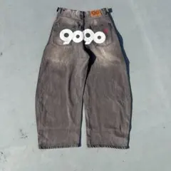 9090 OG Logo Painted Denim Pants