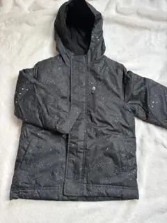 オールドネイビー　ダウンコート　110cm ブラック・スノーフレーク柄