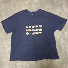 古着vintage Tシャツ 原石 ストーン ネイビー Lのサムネイル