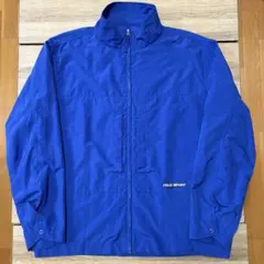 ポロスポーツ 90s ナイロン ジップアップ ジャケット LL ブルー ラルフ