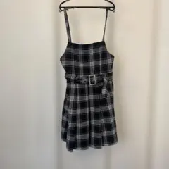 ラブトキ　チェック　ワンピース　150 黒