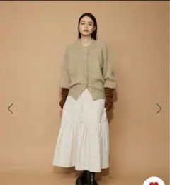 アダムエロペ　【WEB限定】ファーニットミドルカーディガン