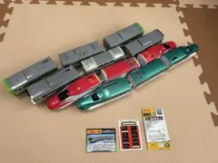 プラレール　車両　まとめ売り　はやぶさ　こまち　高崎線　山手線　連結部品付き