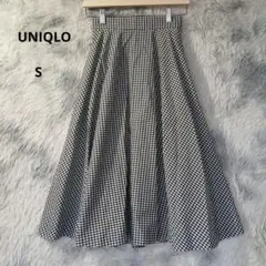 UNIQLOギンガムチェック フレアスカート　S