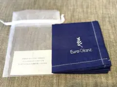Euro Glanz ハンカチ スカーフ ネイビーブルー