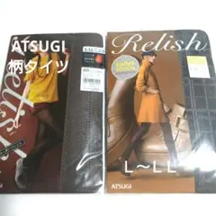 ATSUGI 柄タイツ オペークタイツ ３０デニール・６０デニール