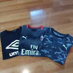 150サイズ程度Ｔシャツサッカー3枚セット
