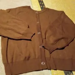 RETROGALLERYブラウン ボタン付きカーディガン