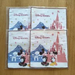 東京ディズニーリゾート ミッキー＆ミニー タオル4枚セット　明治　非売品