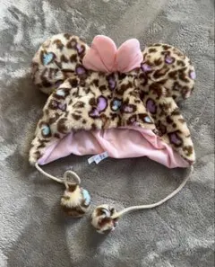 豹柄ミニー　ファンキャップ　茶