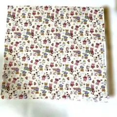 アヒル・ベアーレトロ柄 綿100% プリント生地