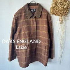 【ダックス】 L♪ レディース チェック ジャケット ジャンパー ブラウン