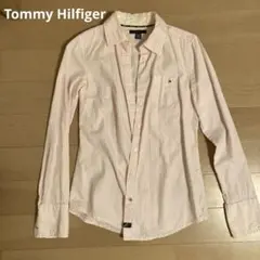 Tommy Hilfiger ピンクストライプ長袖シャツ