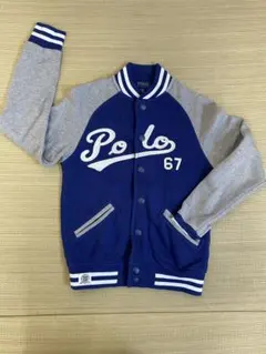 Polo スタジャン ネイビー/グレー